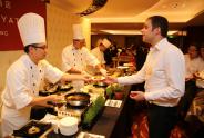 The star chefs prepared their signature dishes.